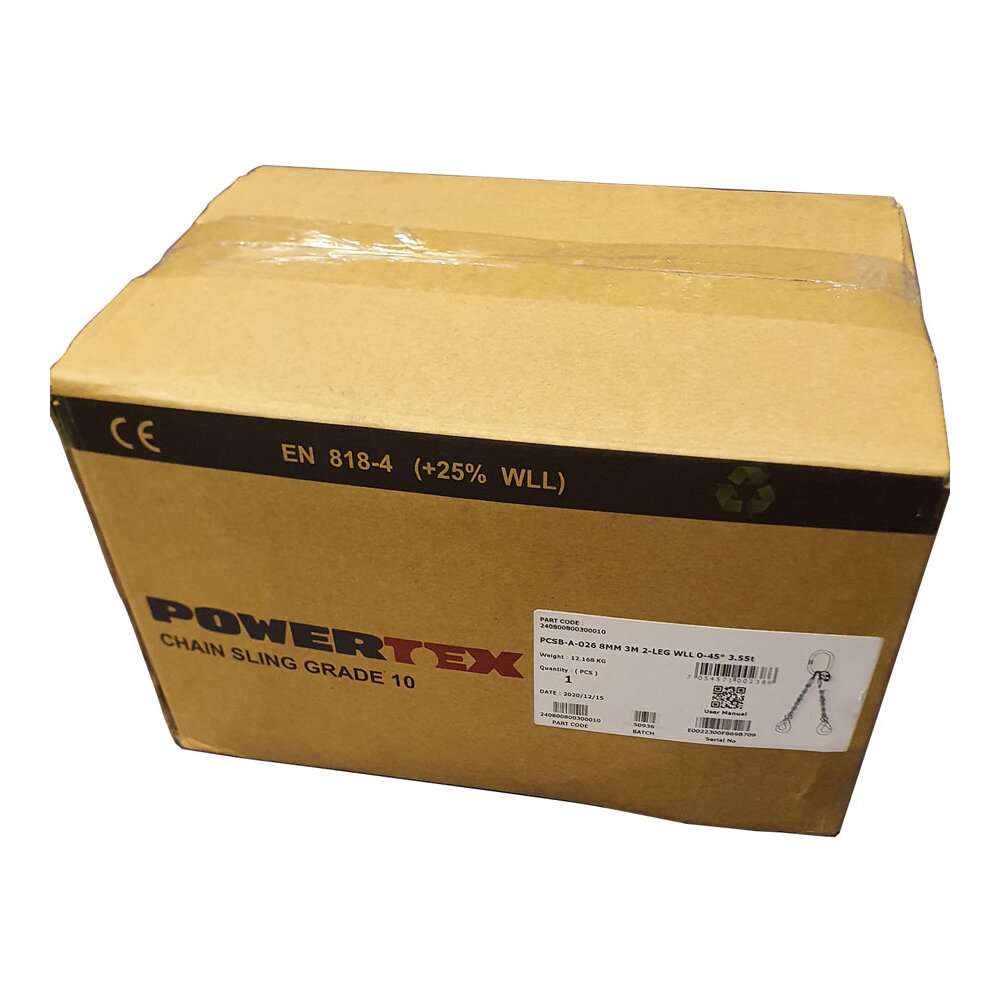 Eslinga de cadena POWERTEX en caja PCSB-A-026